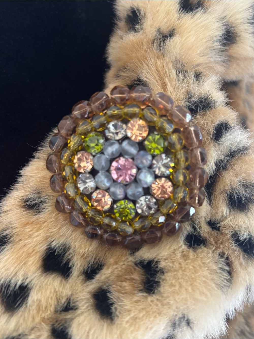 Vintage Giorgio Armani Signed Statement Brooch Crystal Accents - Picture 6 of 6